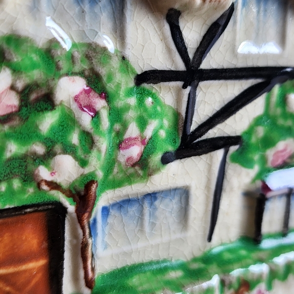 VINTAGE Cottage House Shaped Teapot and Lid Made In Japan - Picture 2 of 9